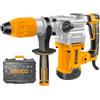 Ingco Rh1600388 Martello Demolitore Rotativo 1600 W Sds Max Sistema Anti Vibrazione 2 Punte 2 Scalpelli con Valigetta