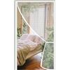 ACJSDGL Tenda Magnetica Per Porta, 70x225cm Protezione Dagli Insetti, Tenda Antimosche Magnetica, Facile Da Montare, Per Porta Balcone, Porta Scorrevole, Soggiorno, Bianco