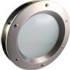 portholes.bullaugen Oblò per porte interne, acciaio inox, Ø350 mm, vetro opaco | dadi flangiati cromati, clima marittimo, spessore porta: 40 mm, decorazione, portholes.bullaugen