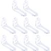 FarBoat 10 staffe angolari regolabili in acrilico per montaggio a parete in plastica trasparente per progetti leggeri (5,6 x 3,3 cm)
