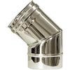 MBM Curva 45 canna fumaria DN 300 tubo acciaio inox 316