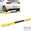 Vkechh 1 fermaporta per garage, limitatore di parcheggio, protezione di accesso, colore nero e giallo, in metallo, per garage e parcheggi, 180 x 13,5 x 9,5 cm