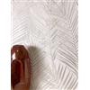 Newroom Carta da Parati Crema Foglie di Palma Soggiorno | fronde tono su tono beige e grigio, fine struttura in rilievo, scandi boho naturale, tessuto non tessuto, camera da letto