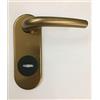 SECUREMME KIT RIVA SECUREMME PLACCA+MANIGLIA IN ALLUMINIO BRONZATO F4 SINGOLA PER PORTA BLINDATA Q8 FORO DOPPIA MAPPA PZ 1. 170X62
