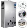 SHENGJINSH Scaldabagno a Gas GPL,con Modalità Inverno ed Estate,Caldaia a Gas da 32KW a Parete senza Serbatoio Scaldacqua Istantaneo,Scaldabagno Gas di Petrolio Liquefatto,Uscita Dell'acqua Calda 16L/min (16L)
