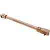 XPJYUA 1 pezzo, staffa di fissaggio for box doccia da parete a vetro, giunto regolabile anti-oscillazione, nero opaco, oro rosa lucido Asta Fissa Per Porta Doccia Vetro(Titanium Gold,40cm Long)
