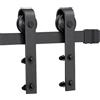 Yaheetech Binario Porta Sorrevole Guida per Porta Anta Scorrevole Kit Ferramenta Accessori da Parete Interno e Esterno 6,6 FT/200 cm