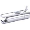 WAZUBC Supporto cromato per soffione doccia, universale, clip per asta doccia a mano (per aste scorrevoli da 24 mm di diametro)
