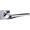 Domino Maniglia ADEL-QR SLIM M6 senza rosetta di serratura, maniglia quadrata per porta di camera da letto e ufficio, accessori per porte in alluminio cromato Maniglia ADEL-QR SLIM M6