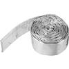 QUARKZMAN Guaina Riscaldamento Aluminizzata 3/4 ID x 5,9ft Alluminio Metallo Fibre Vetro Riscaldamento per Linee Carburante Cavi Elettrico Cablaggio
