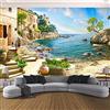 SHINERING 3D murale moderno paesaggio marino foto carta da parati soggiorno camera da letto ristorante sfondo decorazione della parete papel de parede 3 d 120 cm (lunghezza) × 80 cm (altezza)