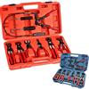 topolenashop Set di 9 Pinze per Fascette Auto - Kit Smonta Morsetti per Riparazione Auto - Stringitubo 9 Pezzi