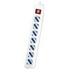 prodigital Presa Multipla 7 Posizioni 10/16 A 2500w - 7 Posti Piattina con Interruttore Luminoso e