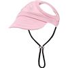 Tokaneit Berretto da Baseball per Animali Domestici,Cappello da Sole per Cani,Cappello da Compagnia con Fori per Le Orecchie,Adatto per Cani di Piccola Taglia Taglia S Rosa Tokaneit