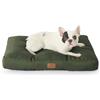 Bedsure Materasso Cani Lavabile Taglia Media 76x50 cm Verde | Tessuto Oxford, cuscino piatto per gabbia, materasso cane da esterno taglia media, pieghevole e facile da trasportare
