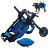 Generic Sedia a rotelle regolabile per cani con imbracatura di supporto, carrello di mobilità per recupero da lesioni