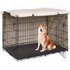 BOSKING Coperture per gabbia per cani da 61 - 121,9 cm, impermeabili, resistenti all'acqua e alla pioggia, in poliestere Oxford 210D (XL: 49,02 x 31,1 x 33,07 pollici/124,5 x 79 x 84 cm, albicocca)