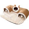 Generic Tunnel per gatti - Tunnel gioco per gatti, tenda calda per rifugio, giocattoli per animali domestici, letti portatili per gattini, cani e piccoli animali in spazi interni ed esterni, giochi ad angolo