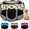 JUPPLIES Recinto Pieghevole per Cani e Gatti - Box Portatile in Tessuto Oxford Impermeabile, per Cuccioli e Animali da Interno o Esterno, Montaggio Rapido Senza Attrezzi (Grigio, 73x73x43cm, 8)