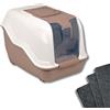 Pet's Market Toilette Gatti Lettiera Netta Maxi XXL Filtro Anti Odore Carboni Attivi di Ricambio Cassetta Chiusa Accessoriata Paletta 66x49x50H Colori Assortiti (Maxi con Filtri di Ricambio)