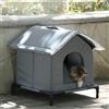 Generico Cuccia Gatto Esterno Impermeabile e Isolata, Casetta Calda per Gatti per Inverno e Autunno con Base Sollevata