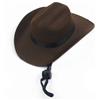 SSDH CappelloDa Cowboy Western per Animali Domestici Cappello per Cani E Gatti Accessori per Animali Domestici per Feste di Strada di Halloween E Natale (M,Testa di Moro)