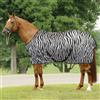 Horses Coperta Rete Antimosche Horses Zebra, Utile per Proteggere il Cavallo dagli Sbalzi di Temperatura (128 cm)