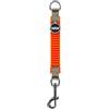 WAW, Smorzatore Antishock per Guinzaglio Cani, per Cani da 1 a 50 kg, Taglia XS, Arancio Fluo/Grigio, Linea Sun