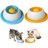 Generisch Lick Bowl - Tappetino per cani con anello antiscivolo, giocattolo interattivo per mangiare lentamente, senza scivolo, cibo umido Lick Pad ABS lento
