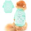 PAIDEFUL Pigiama per Cani di Taglia Piccola Media Maglioni Foderato in Pile Camicie Cappotto Caldo Pullover Invernale Cucciolo Chihuahua Abbigliamento per Gatti Clima Freddo Autunno Verde XXL