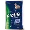 Generico Prolife Cane Mature Lifestyle medium/large, Pesce Bianco e Riso, alimento secco completo per cani anziani in sovrappeso di taglia media e grande, confezione da 12 Kg.
