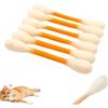 Generico Bastoncini Masticabili Giant Cat Qtip, Confezione Da 6. Bastoncini Masticabili Giganti Per Gattini Contro La Noia in Casa, Corde Dentali Resistenti Per La Dentizione, Esercizio Fisico (Arancione)