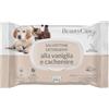 Beauty Case Pet Salviette Detergenti Cani e Gatti XL 20x30cm - 40x Salviette Umidificate Cane - Testate, Extra morbide, Antiodore - Profumazione Vaniglia & Cachemire