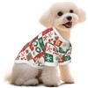 Myfsucce Vestiti per cani di piccola taglia Natale pan di zenzero patchwork camicie per cani per ragazzo ragazza cucciolo animali domestici gatti estate Fit 5-7,3 kg
