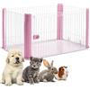 Iris Ohyama, Box, Cassa per cani, Coniglio, Porta scorrevole, L113 x P78,8 x H60 cm, CLS-1130, Rosa