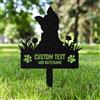 AGEUIRPOD Targa Commemorativa Personalizzata in Metallo per Animali Domestici con Testo/ Nome/Data, Commemorativo per Cani Defunti, Lapide Personalizzata per Cane Gatto, Giardino DecorazioneTombale Animali