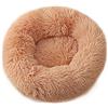 Chickwin Cuccia per Cani Cuccia per Gatti Rotonda in Caldo Peluche,Cuscino Ciambella Morbida per Cani di Piccola e Media Taglia per Cane e Gatto (Champagne,50cm)