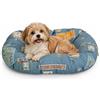 TECNOCUCI Cuscino Per Cani e Gatti Ovale 58 x 40 x 8 cm Alta Qualità | Cuscino Cane e Gatto con Imbottitura in Soffice Fiocco di Poliestere, Tessuto Certificato Oeko-Tex, Made in Italy, Tecnocuci