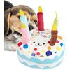 Generico Giocattolo per Cani Forma di Torta che Stridisce, Animali di Peluche che Stridono - Giocattolo per la Dentizione del Cane, Giochi Interattivi per Cani di Piccola/Media Taglia