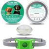 Zoefun BauPaw Collare Antiparassitario, Pets Collare Antiparassitario, per Prevenire Pulci e Zecche, Taglia unica per tutti (Verde 1PC)