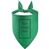 MDEIMAT Bandana per cani personalizzata sciarpa triangolare personalizzabile con (verde)