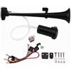 NEWFUN Tromba Camion 12v, Clacson 12v, Trombe Auto 12v, 12V 150dB Air Horn, Rivestimento Elettroforetico Catodico, per Autocarri Auto Tricicli Barche Ecc (Compressore Incluso Nel Kit)