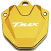 wweiwei Guscio chiave in lega di alluminio Per TMAX 500 530 560 TMAX500 TMAX530 TMAX560 T-MAX DX SX Portachiavi Guscio Chiave Moto(Key coverYellow)