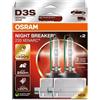 OSRAM XENARC NIGHT BREAKER LASER D3S Next Generation, +220% di luce, bulbo HID allo xeno, lampada a scarica, 66340XNN-HCB, scatola doppia (2 lampade)