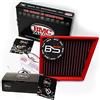 B&S Kit Filtro Aria Sportivo Aspirazione Rigenerabile Lavabile FB574/20 con Profumatore Interni