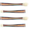 YIXISI 2 Paia 2.8mm 9 Pin Connettori Elettrici per Auto, 2.8mm Maschio e Femmina Connector con Cavo 140mm 20 AWG, per Moto, Bici, Auto, Barche, ABS