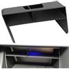 QWORK® Organizer per console centrale, vano portaoggetti per console centrale, compatibile con VW Golf 8, plastica ABS con tappetini in gomma