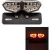 evomosa Fanale posteriore per moto Fanali posteriori a LED Luce del freno per cruiser bici d'epoca Segnale di stop luci di segnalazione (conchiglia nera)