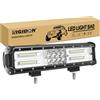 RIGIDON barra led fuoristrada 4x4 12V 24V 12 pollici 30cm 180W fendinebbia | impermeabile, tripla fila, per auto trattore camion SUV UTE ATV barca veicoli offroad, 6000K bianca, faro di profondità