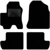 QUEMAR Tappetini Auto compatibili con Rav4 II XA20 2000-2006 / Kit Tappeti Moquette e Gomma su Misura (Set 2 Anteriori + 2 Posteriori) / Ricami e Colori Personalizzati (Bordo Nero, 0 Ricami)